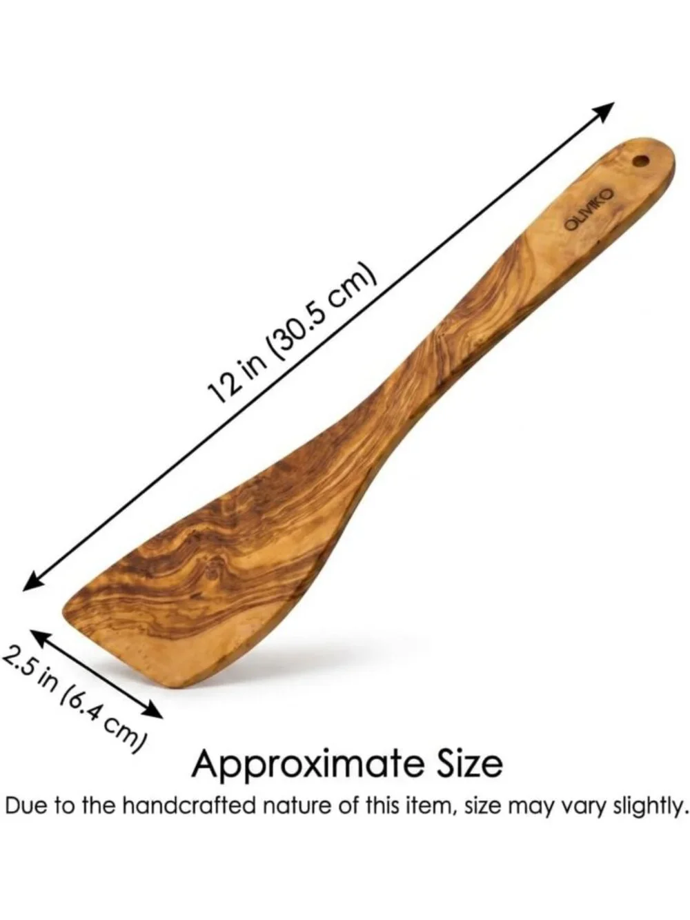 Handmade 100% Olive Wood Spoon & Spatula Set | Eco-Friendly Kitchen Utensils